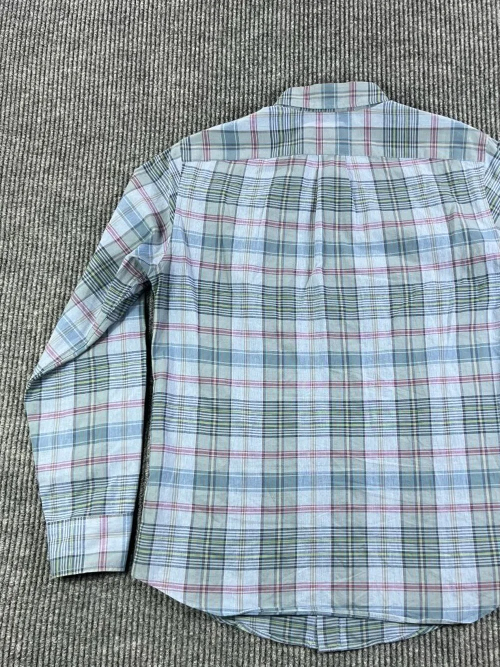 J.Crew Plaid Secret Wash Organic Cotton Slim Untucked Button Down Small Shirt